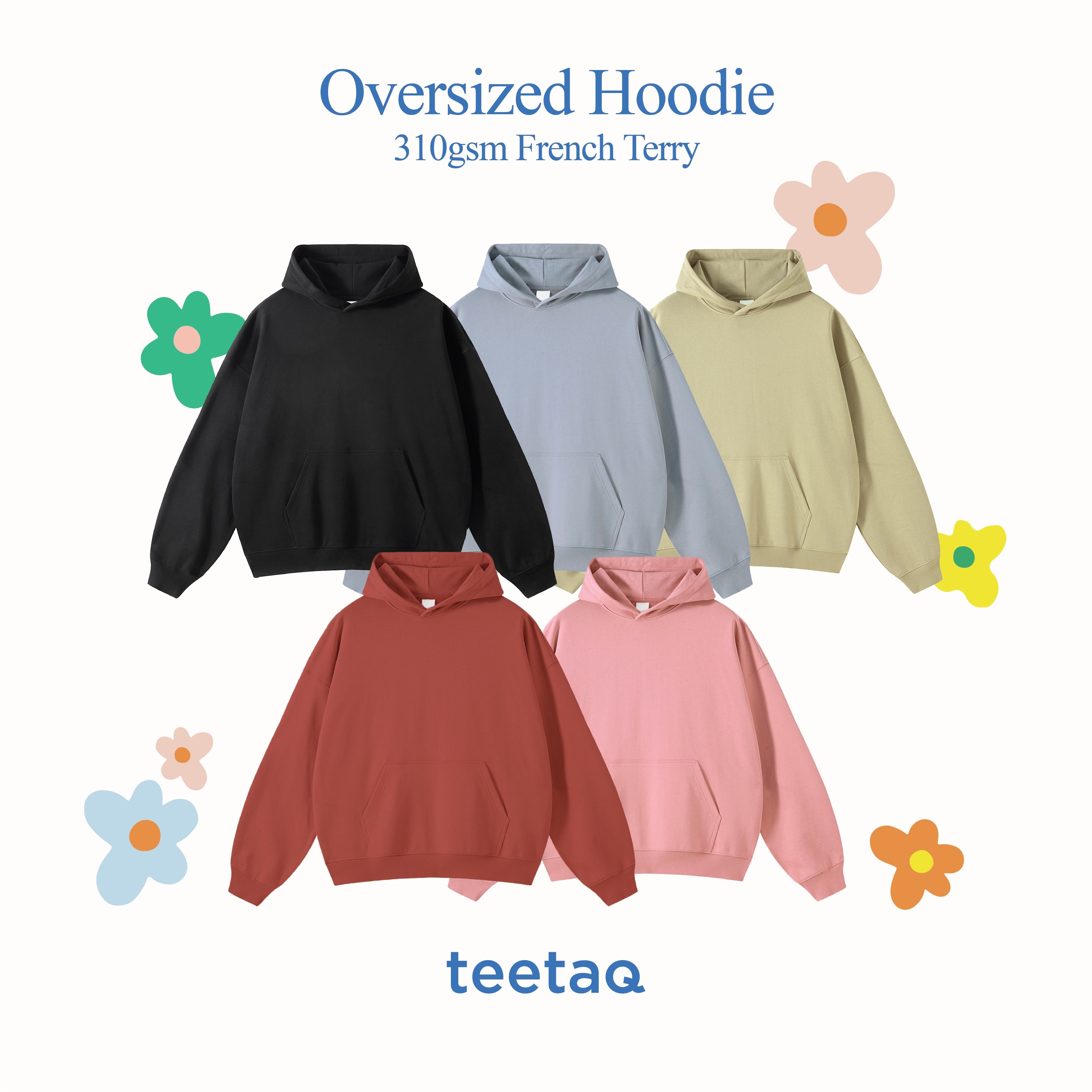 「OVERSIZED HOODIES」FRENCH TERRY