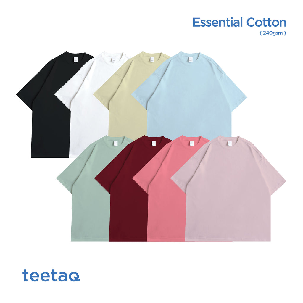 「BOXY OVERSIZED」240GSM ESSENTIAL COTTON TEE