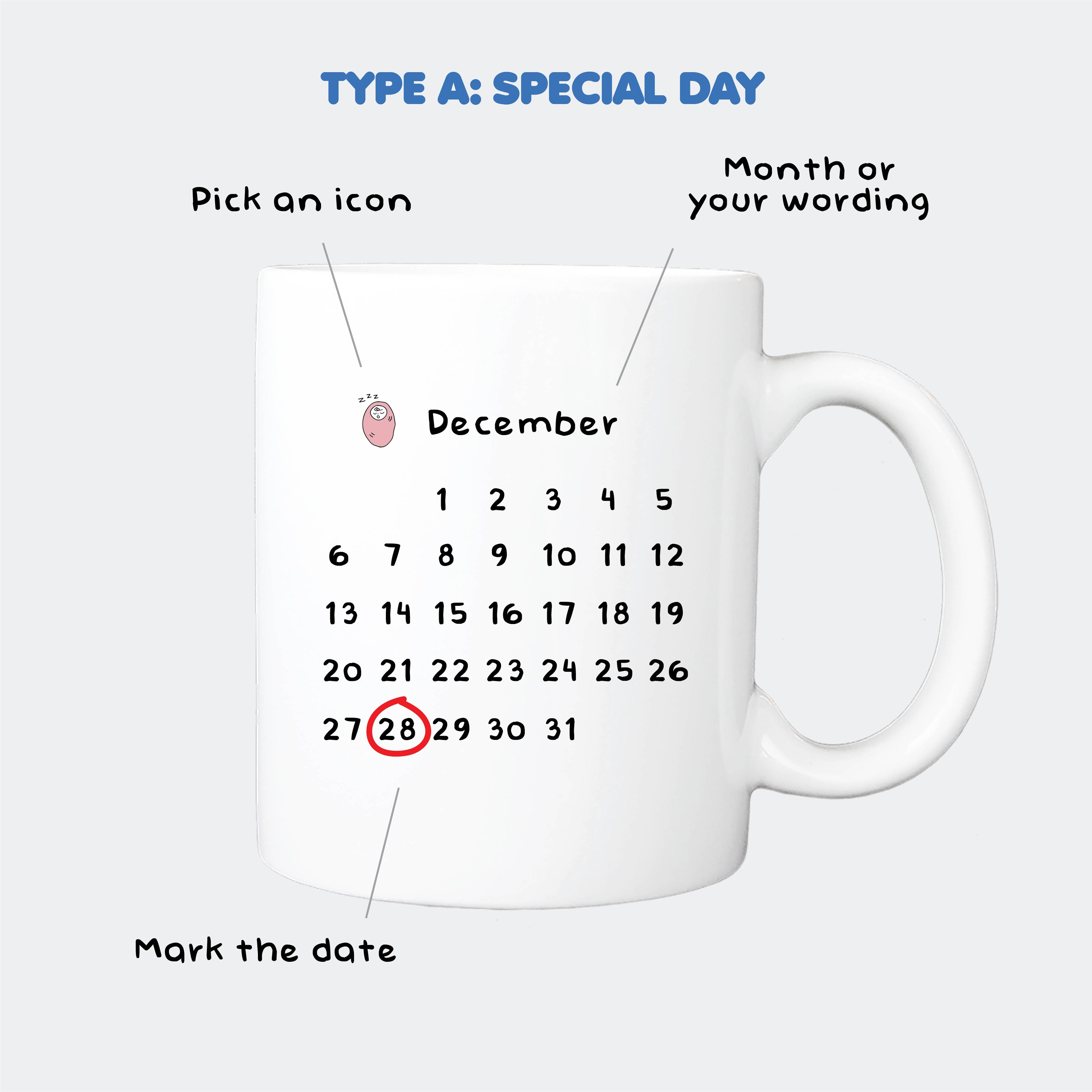 「SPECIAL DAY MUG」GIFT FOR SOMEONE
