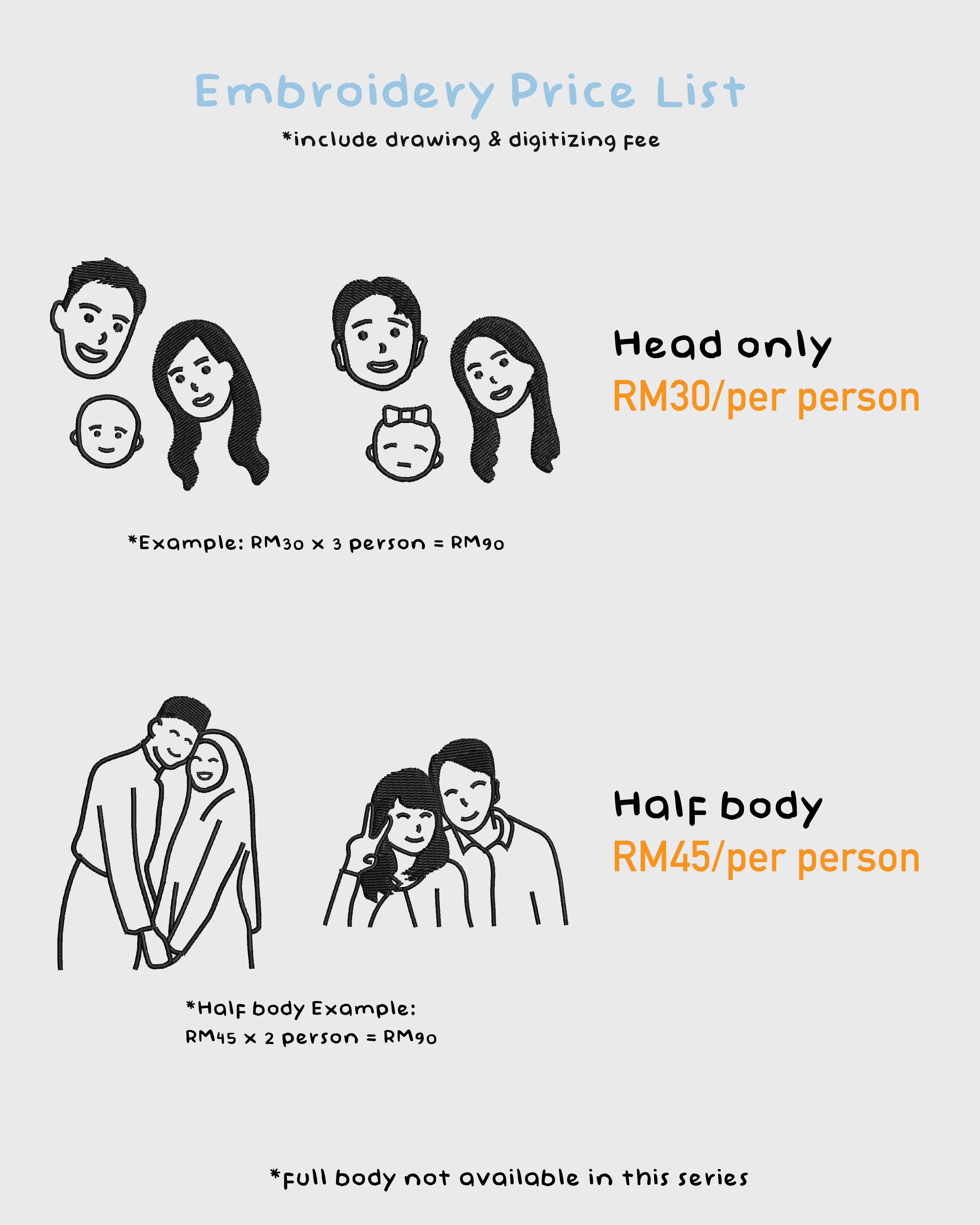 「EMBROIDERED」OUTLINE TEE