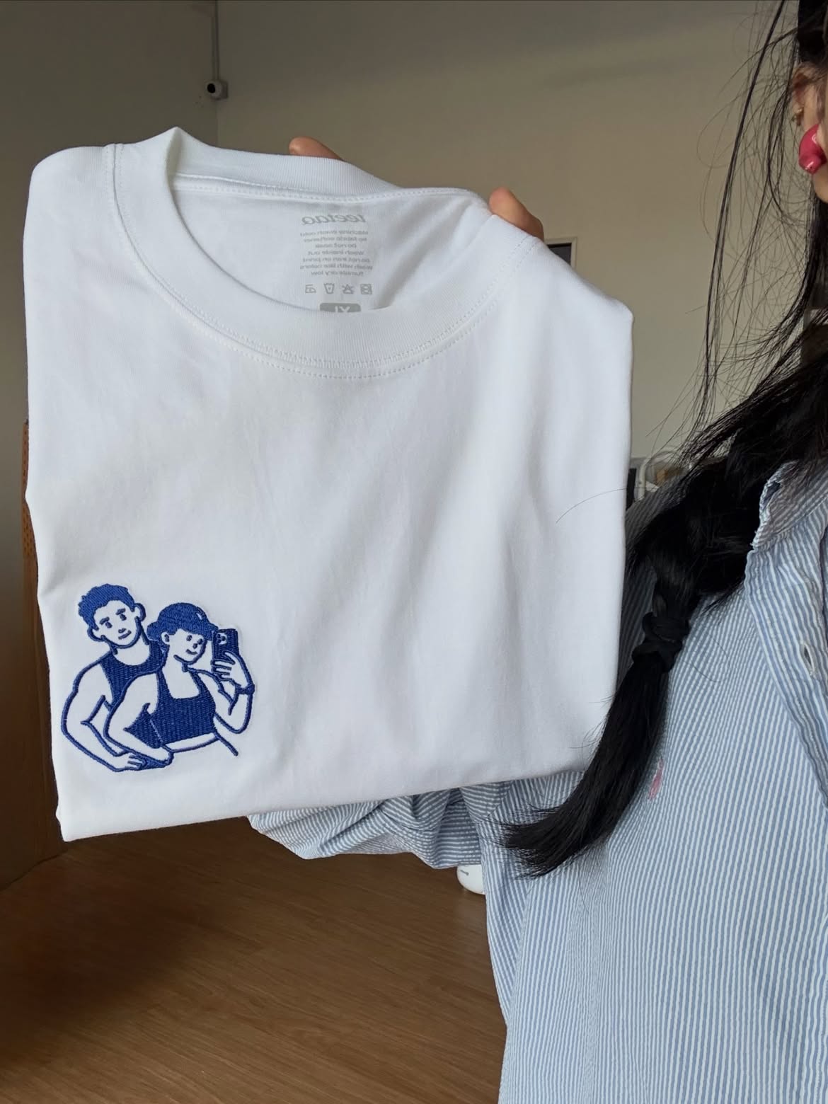 「EMBROIDERED」OUTLINE TEE