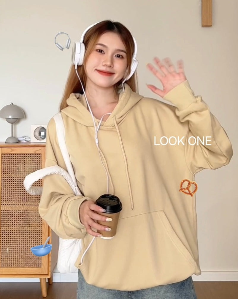 「OVERSIZED HOODIES」FRENCH TERRY