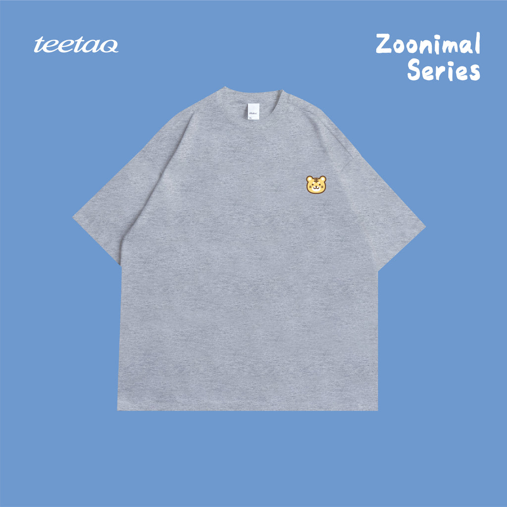 「Zoonimal」 Embroidery Cute Animal Logo T-shirts